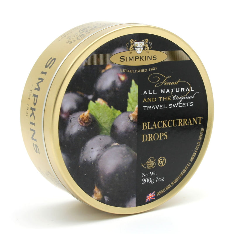 Simpkins Travel Sweets, Blackcurrant Drops, 200g
