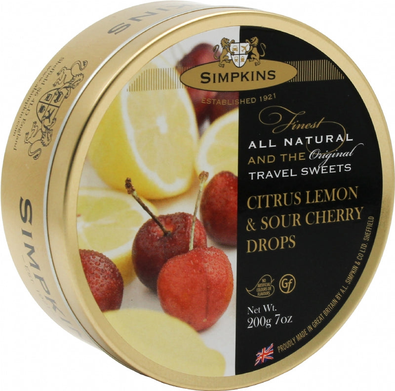 Simpkins Travel Sweets, Lemon & Cherry, 200g