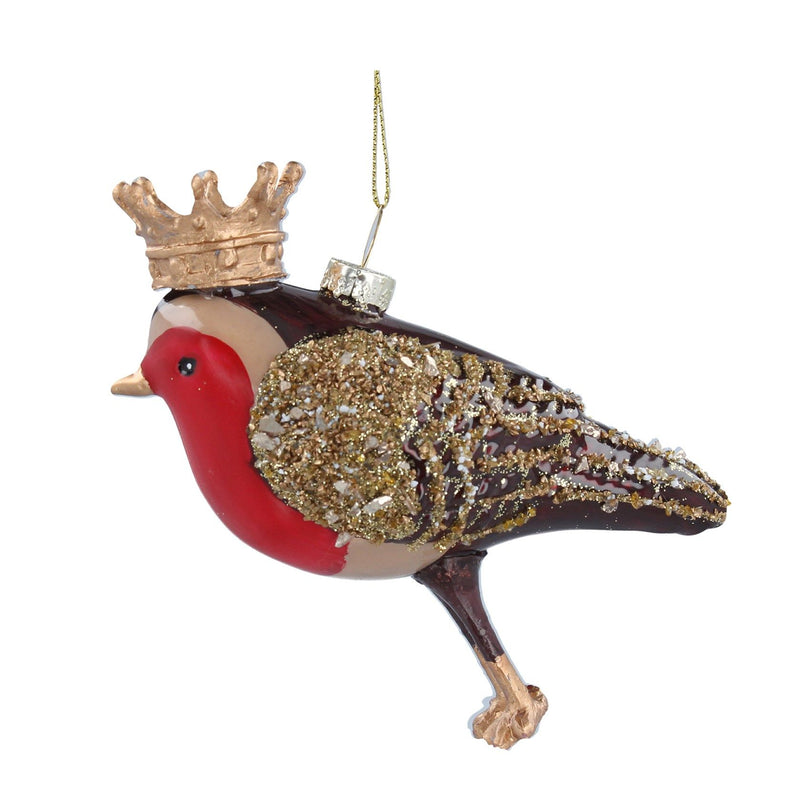 Gisela Graham Bauble, Robin With Crown