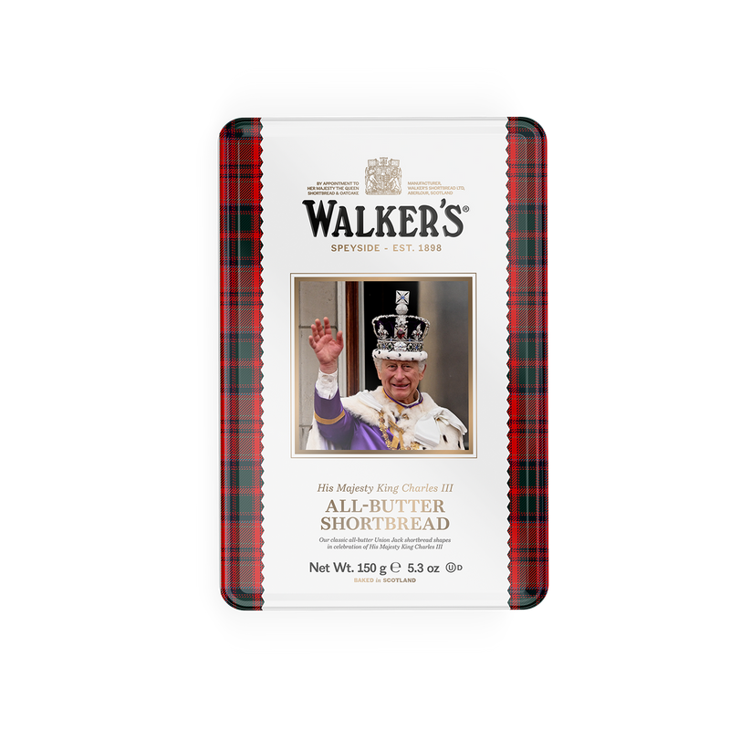 Walkers Shortbread Tin, King Charles III, 150g