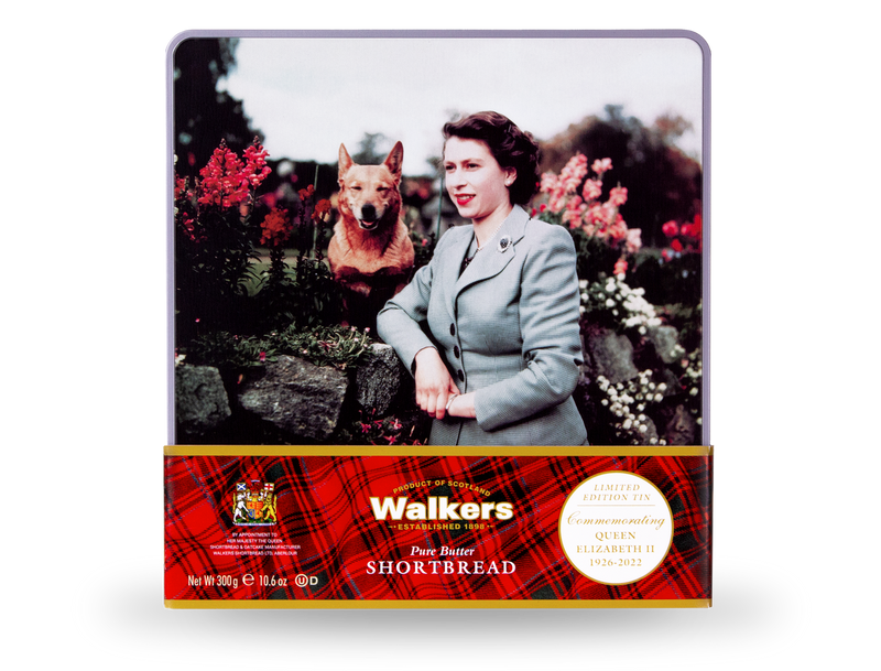 Walkers Shortbread Commemoration Tin, Queen Elizabeth II, 300g