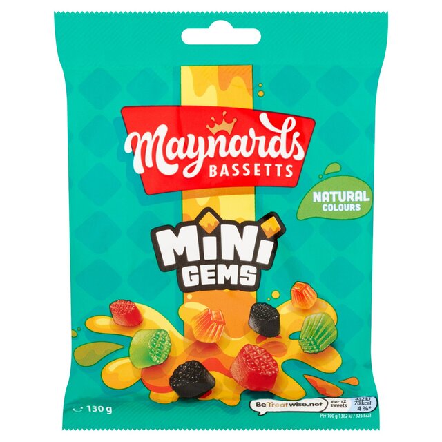 Maynards Bassetts Mini Gems, 130g