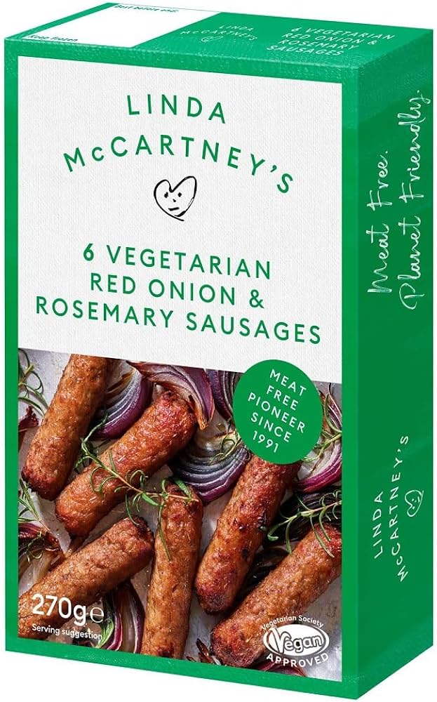 Linda McCartney 6 Red Onion & Rosemary Vegan Sausages