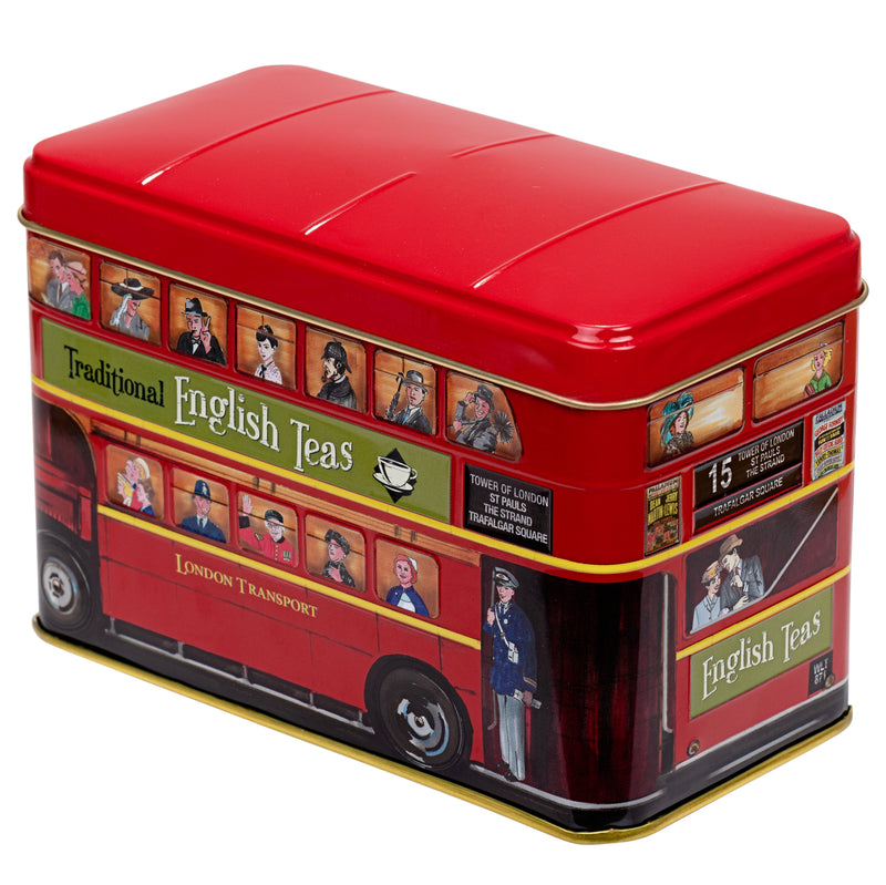 New English Teas Caddy, London Bus, 25 teabags