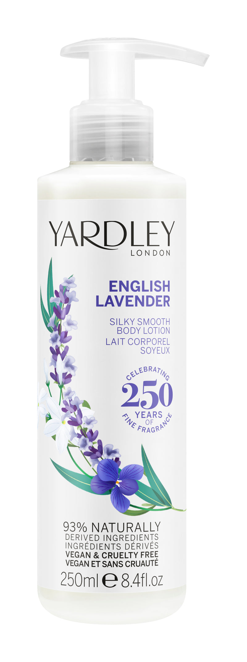 Yardley Body Lotion, English Lavender, 250ml