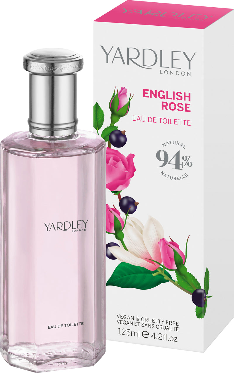 Yardley Eau de Toilette, English Rose, 125ml