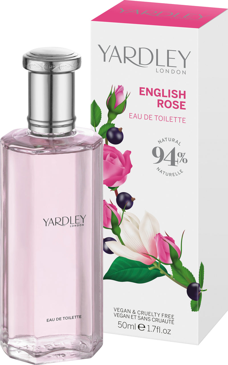 Yardley Eau de Toilette, English Rose, 50ml