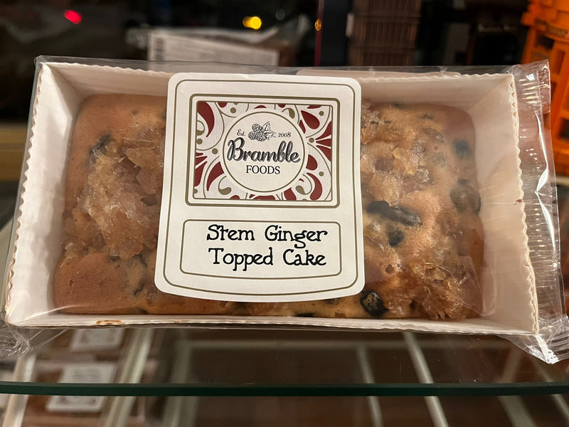 Bramble Stem Ginger Topped Cake