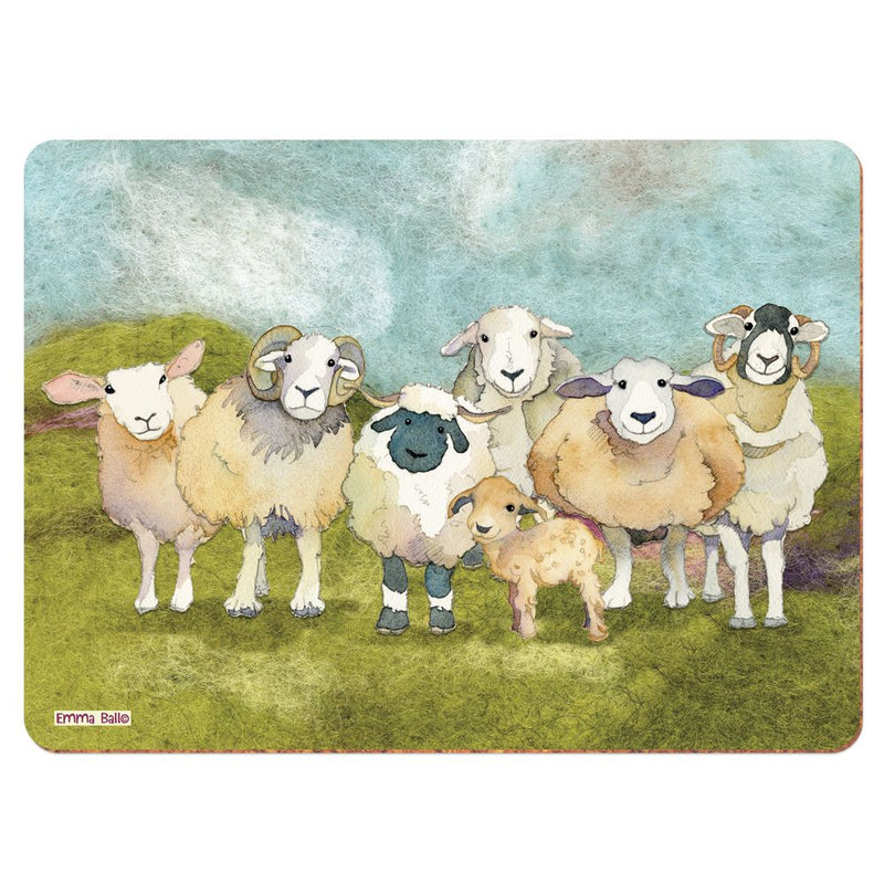 Placemat, Emma Ball, Felted Sheep