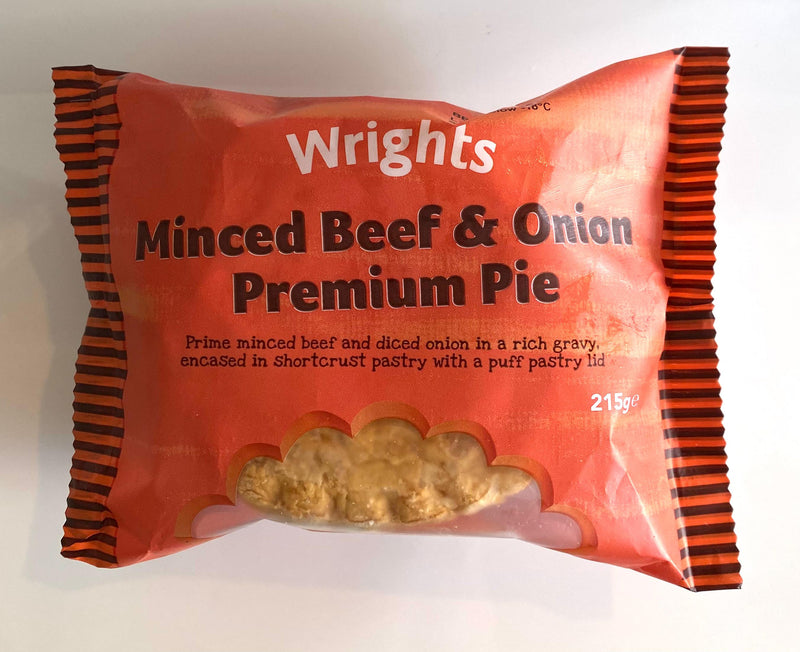 Wrights Minced Beef & Onion Premium Pie