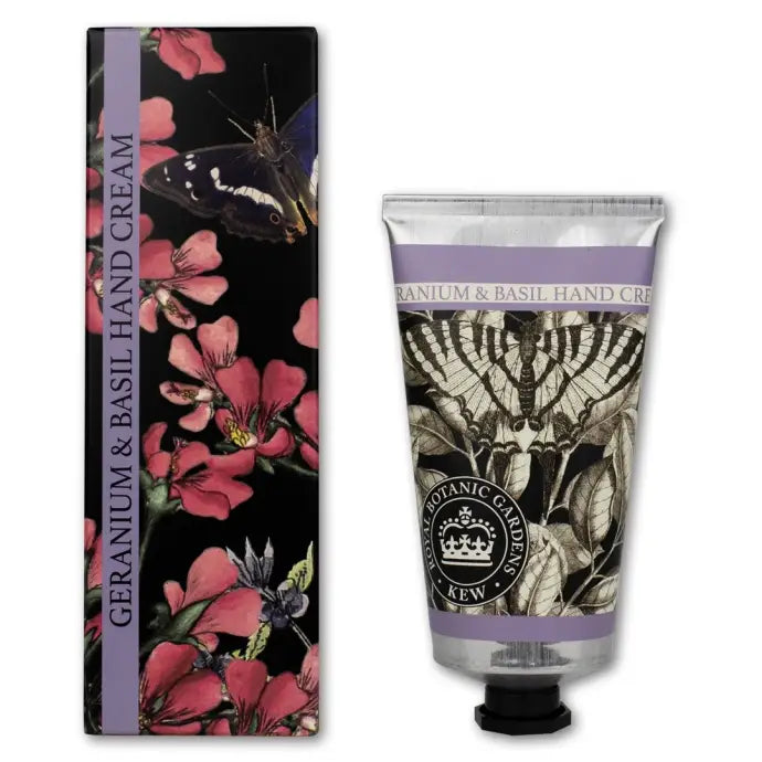 Kew Gardens, Geranium & Basil Hand Cream, 75ml