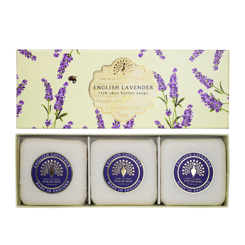 English Soap Company Gift Box, English Lavender Soaps