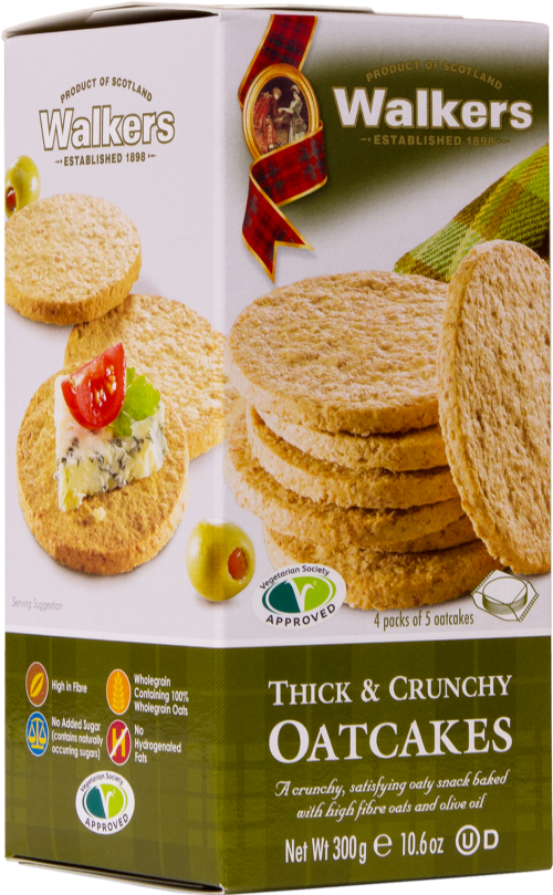 Walkers Thick & Crunchy Oatcakes, 300g