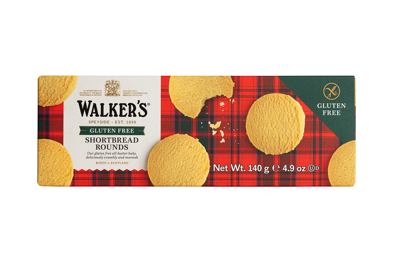 Walkers Gluten Free Shortbread Rounds, 140g