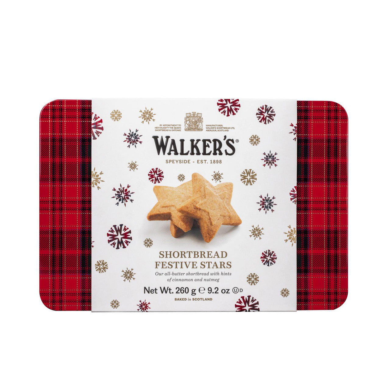 Walker's Shortbread Festive Stars Tin, 260g