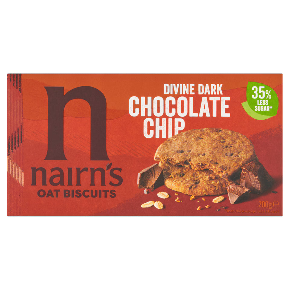 Nairn's Dark Chocolate Chip Oat Biscuits, 200g