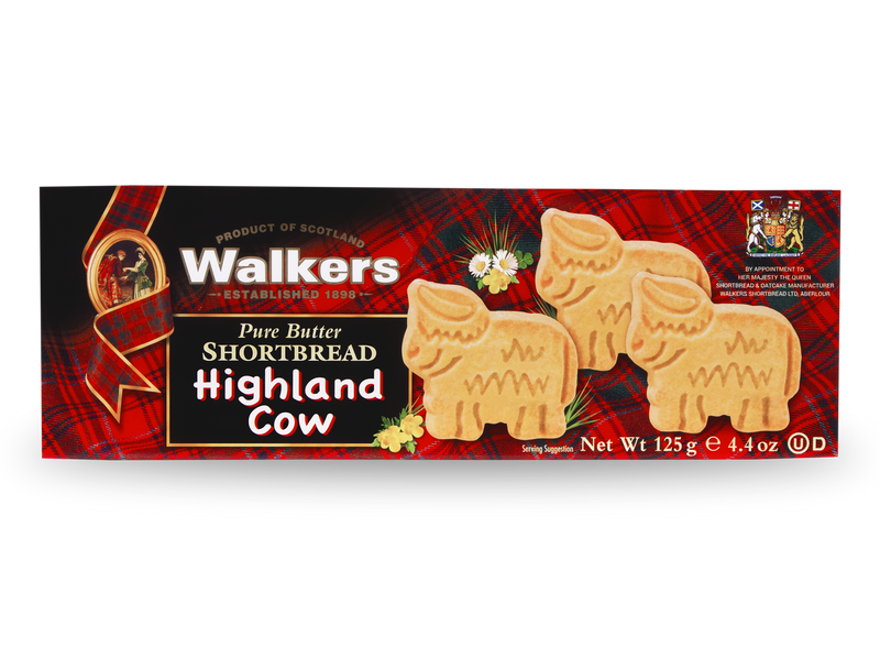 Walkers Pure Butter Shortbread Highland Cows, 125g