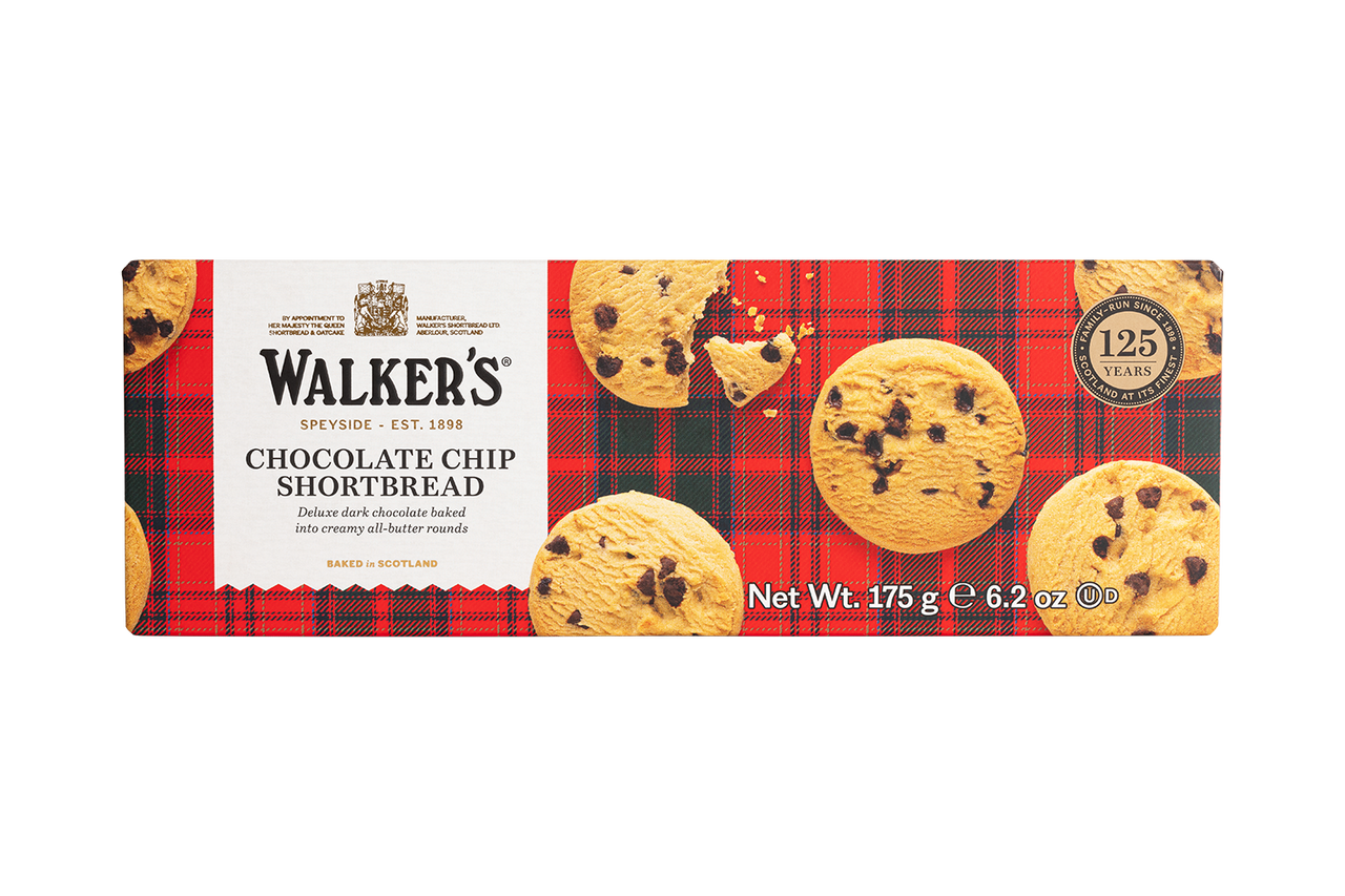 Walker's Chocolate Chip Shortbread, 175g