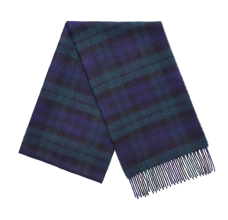 Bronte Merino Wool Scarf, Blackwatch