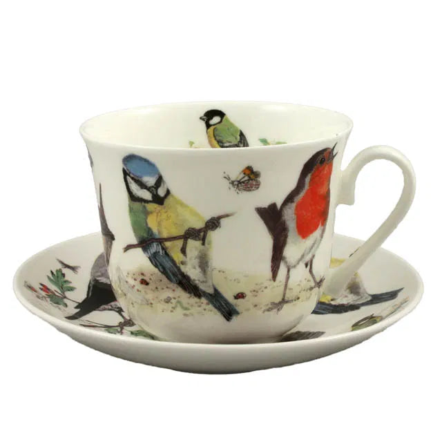 Roy Kirkham Garden Birds Mug & Saucer