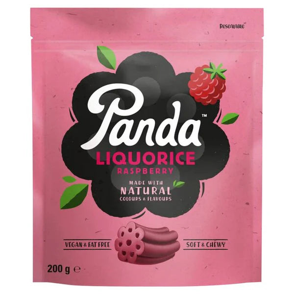 Panda All Natural Raspberry Liquorice, 200g
