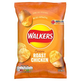 Walkers Roast Chicken Crisps Bag