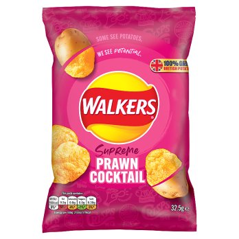 Walkers Prawn Cocktail Crisps Bag