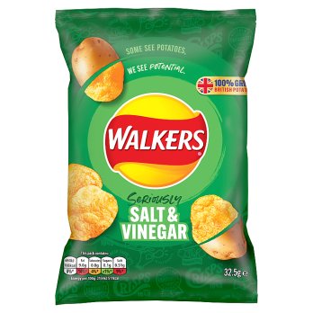 Walkers Salt & Vinegar Crisps Bag