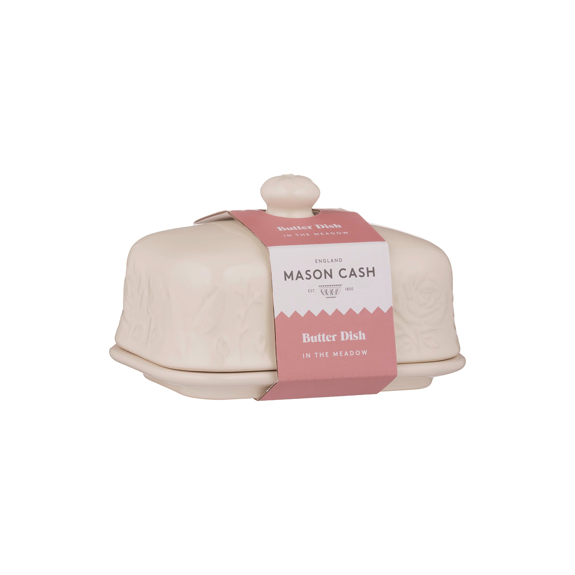Mason Cash Butter Dish, In The Meadow, white