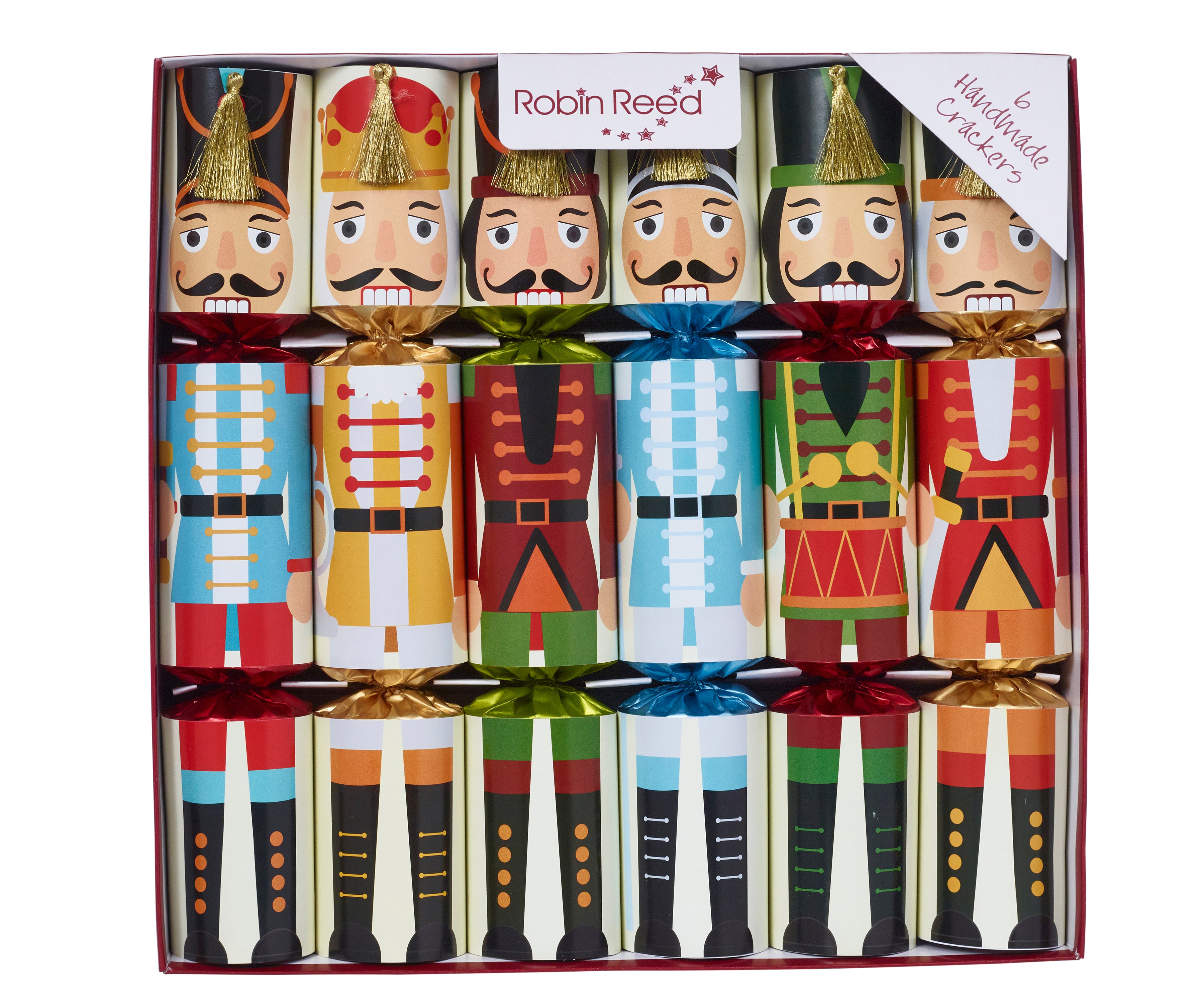Robin Reed Christmas Crackers Nutcracker, 6 x 30 cm