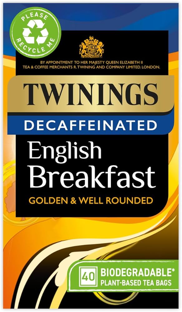 Twinings Decaffeinated English Breakfast, 40s