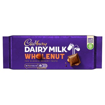 Cadbury Dairy Milk Wholenut, 180g