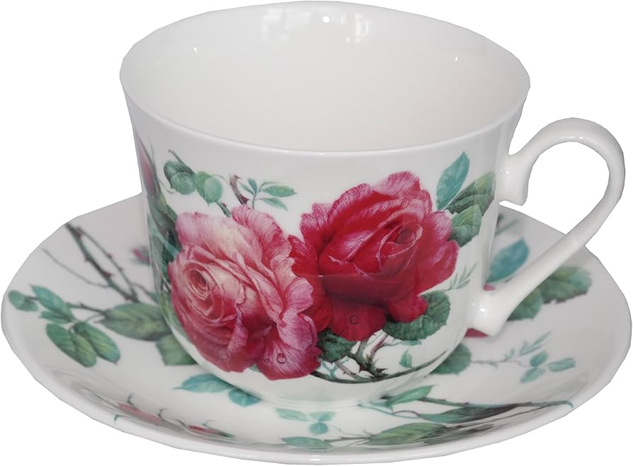 Roy Kirkham English Rose Mug & Saucer