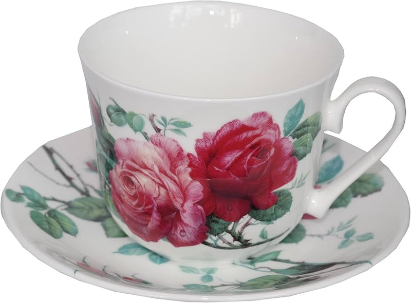 Roy Kirkham English Rose Mug & Saucer