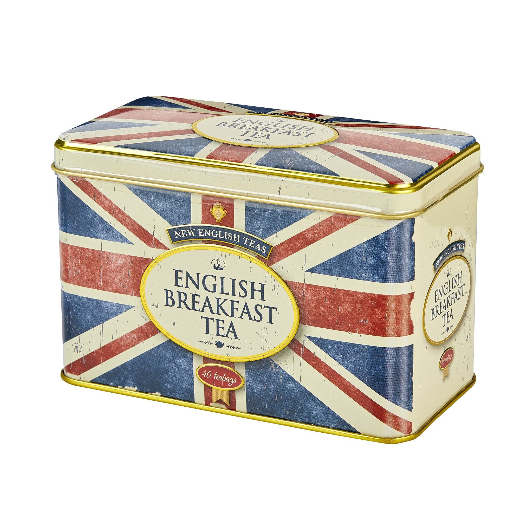 New English Teas Caddy, Union Jack, 40 teabags