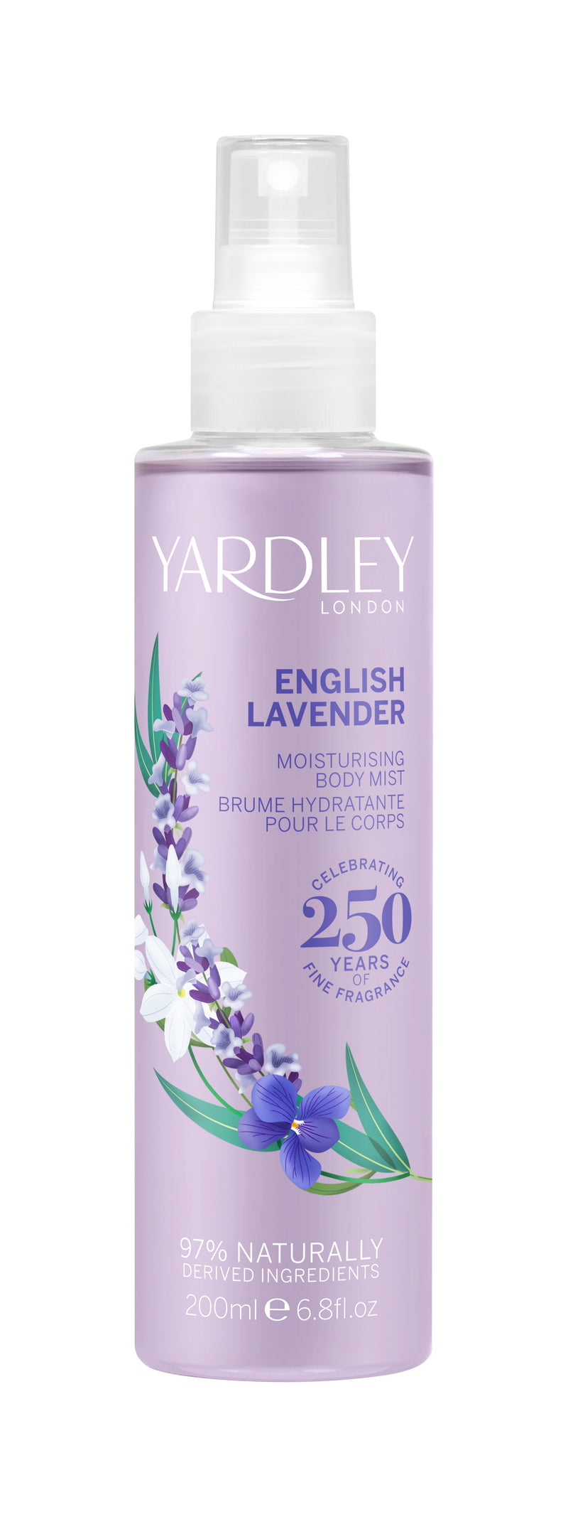 Yardley Body Mist, English Lavender, 200ml
