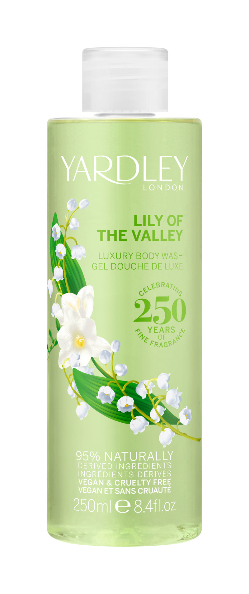 Yardley Luxury Body Wash, Lily of the Valley, 250ml