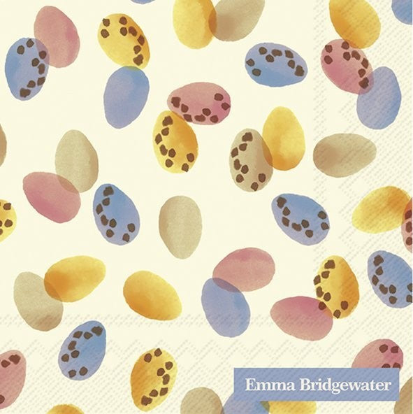 Emma Bridgewater Cocktail Napkins, Mini Eggs Cream