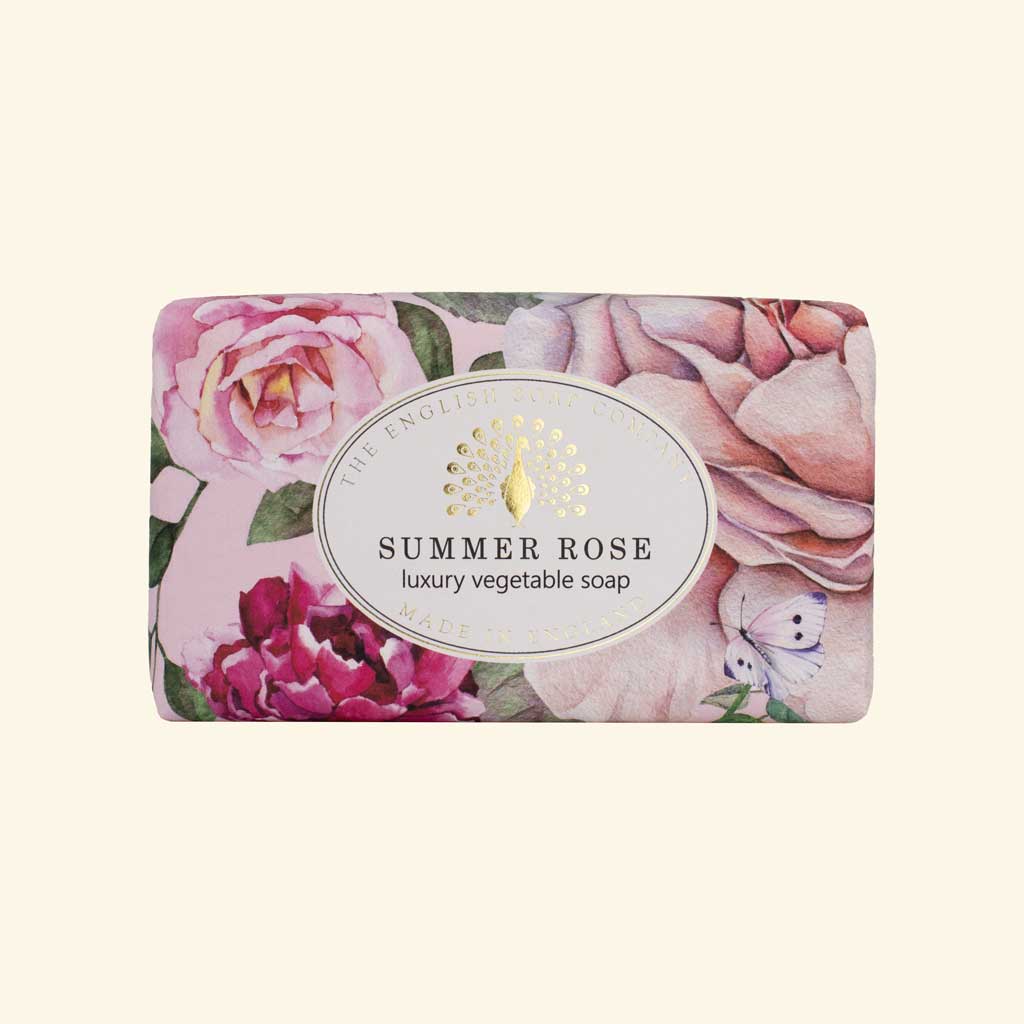English Soap Company, Heritage Summer Rose Soap, 190g