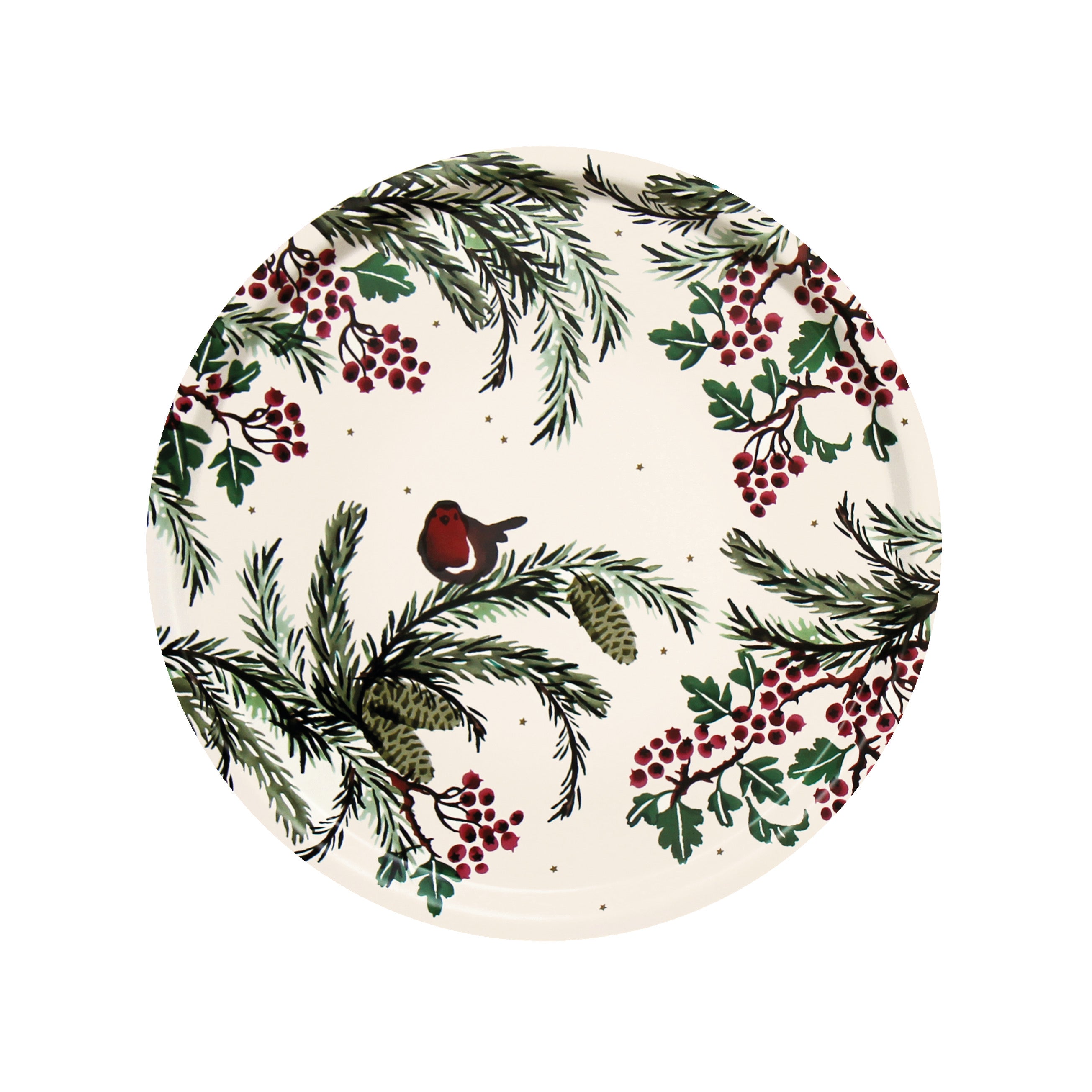 Round Tray Birch, Emma Bridgewater, Norway Spruce
