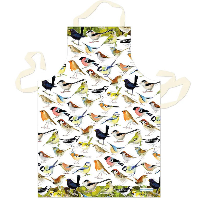 Emma Ball Cotton Apron, British Birds