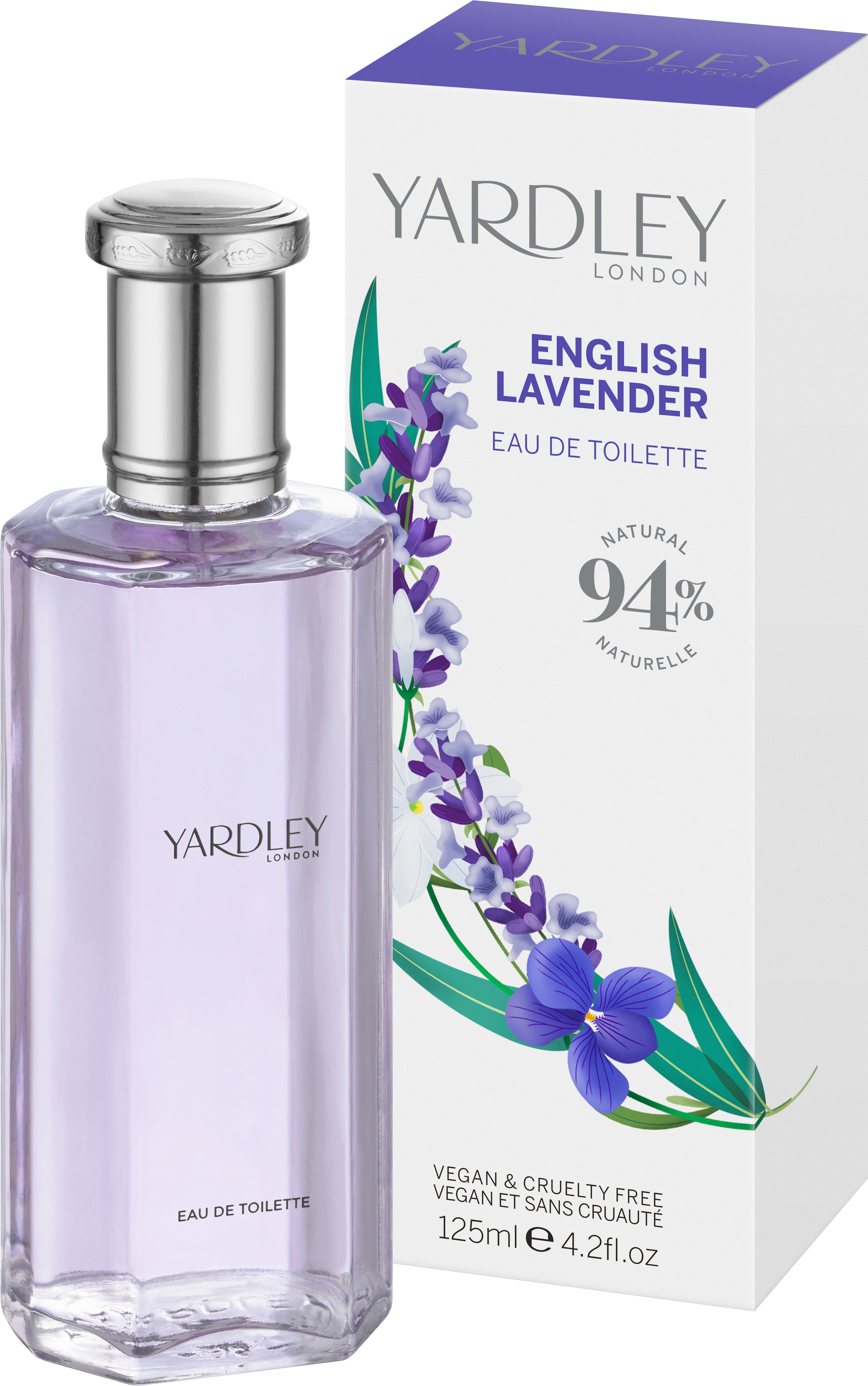Yardley Eau de Toilette, English Lavender, 125ml
