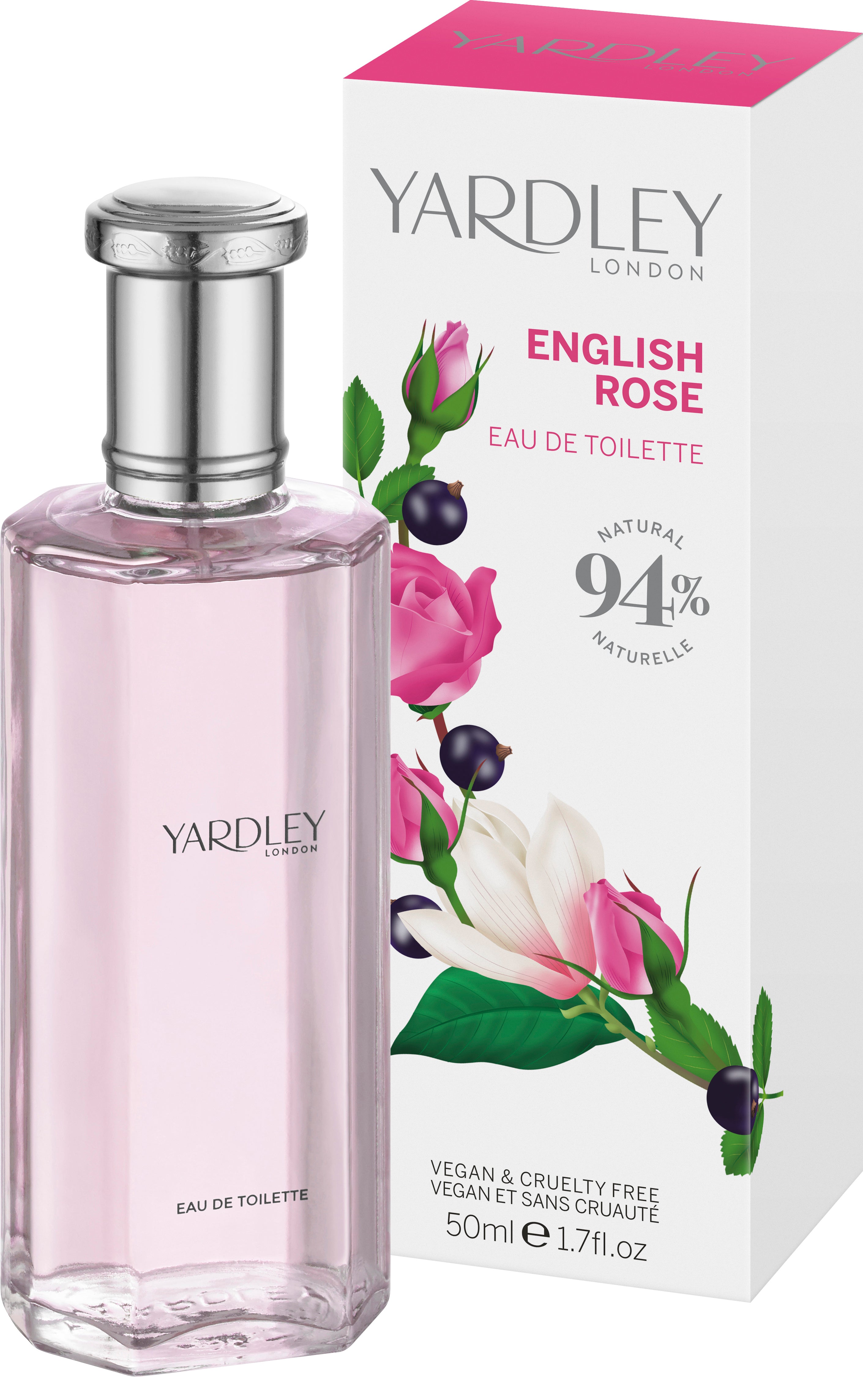 Yardley Eau de Toilette, English Rose, 50ml