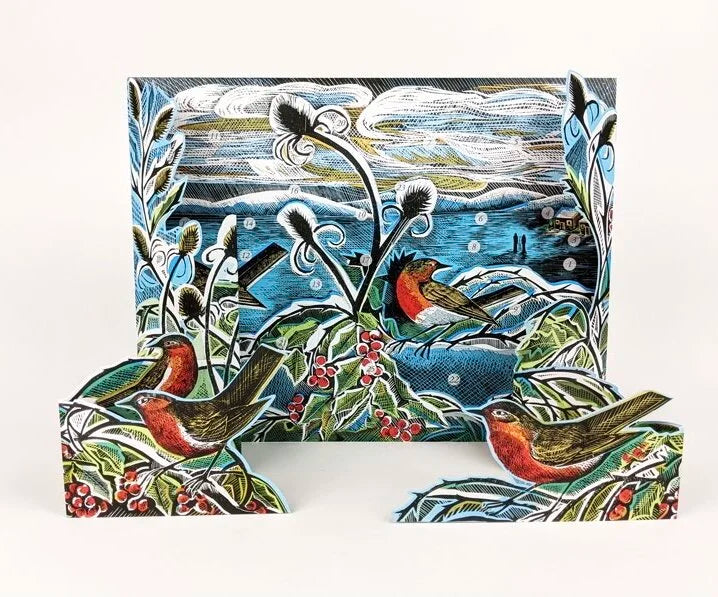 Angela Harding Advent Calendar, Midwinter Robins