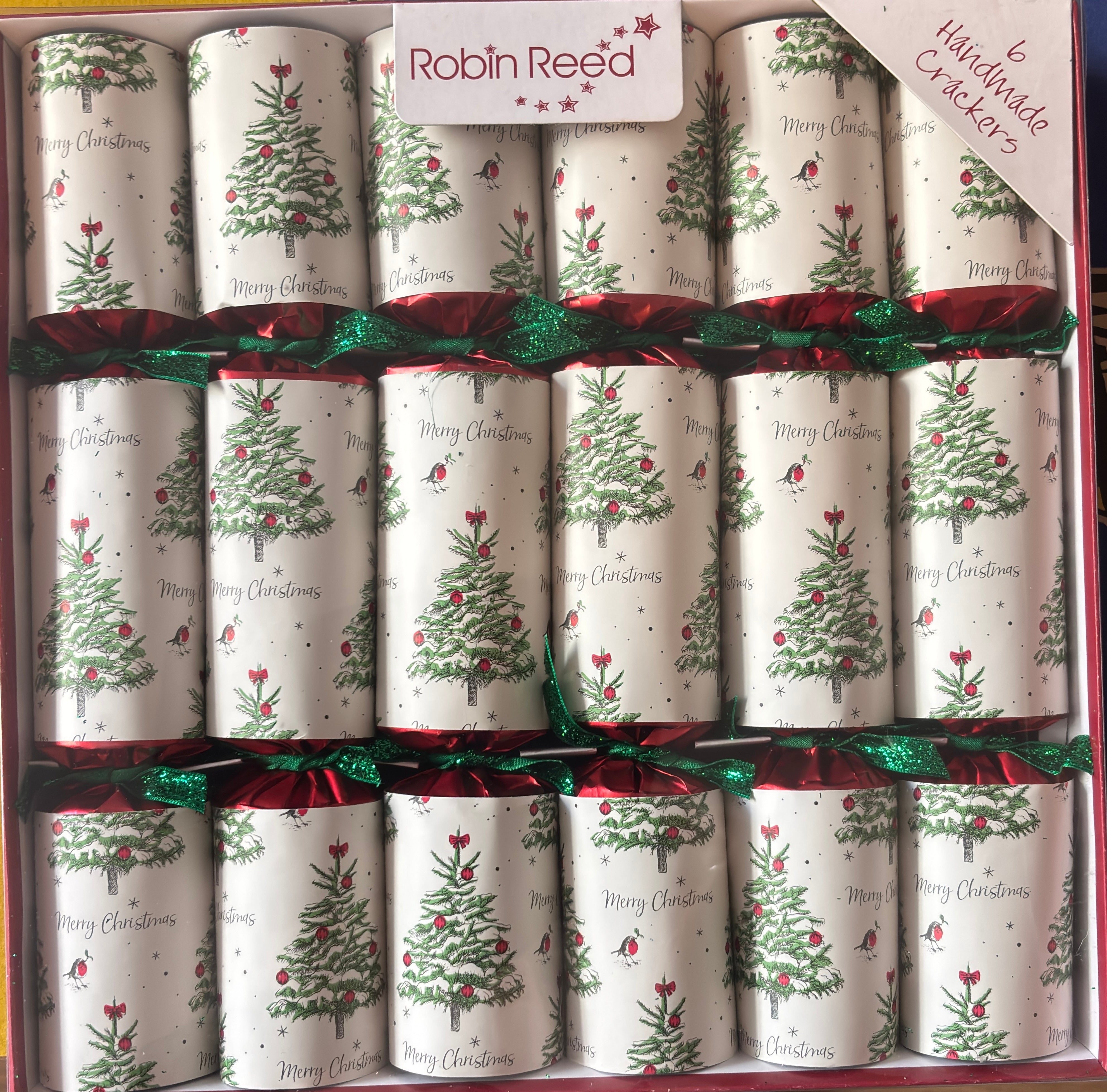 Robin Reed Christmas Crackers Merry Christmas, 6 x 30 cm