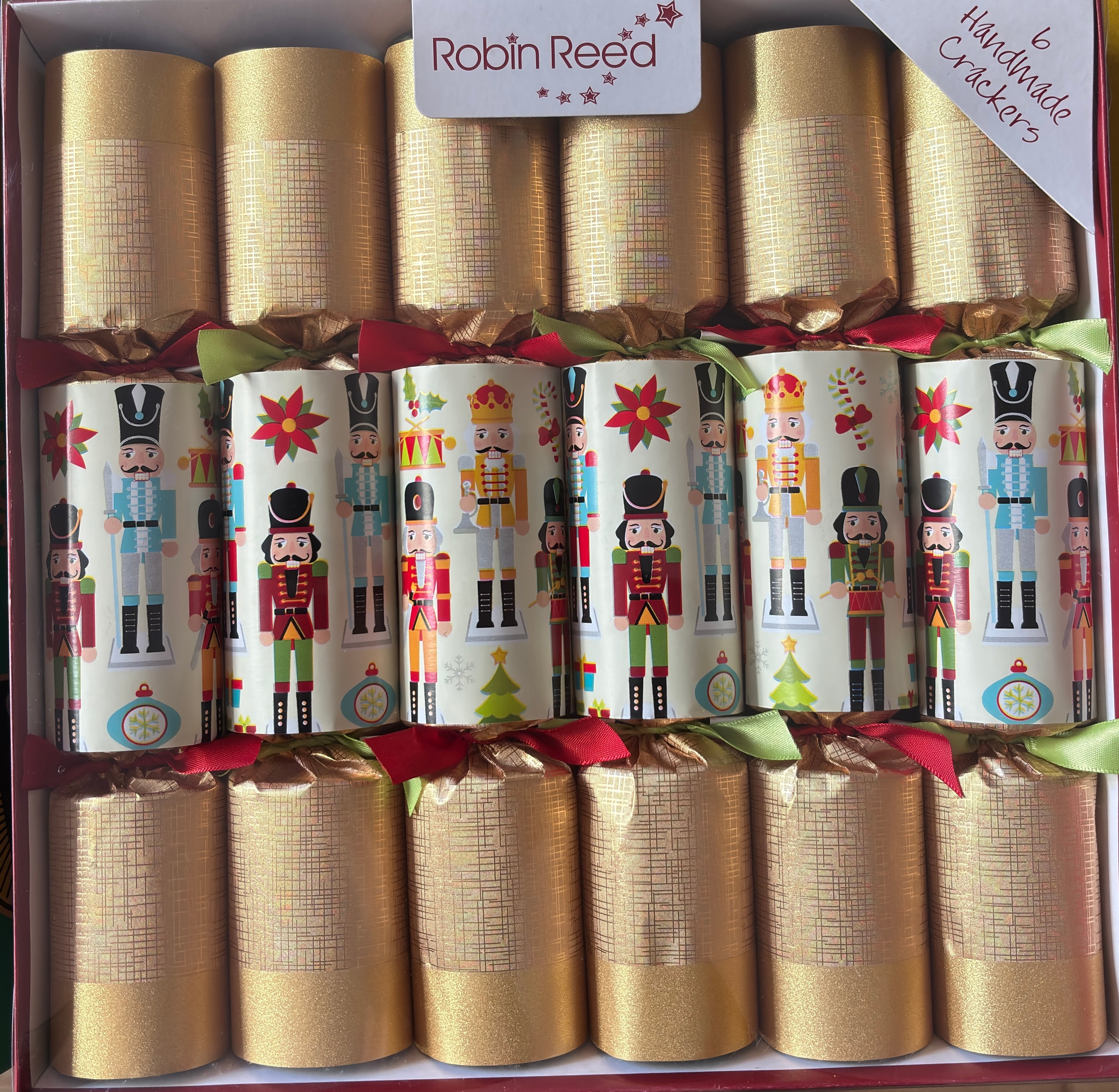 Robin Reed Christmas Crackers Nutcracker, 6 x 30 cm
