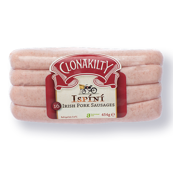 Clonakilty Ispini Pork Sausages, 454g