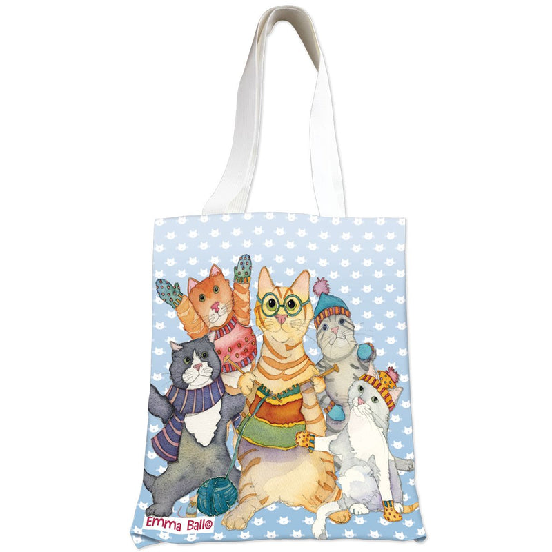 Emma Ball Canvas Bag, Kittens in Mittens