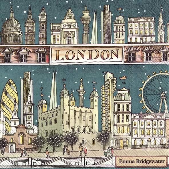 Emma Bridgewater Lunch Napkins, London at Night