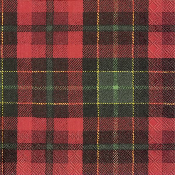 Tartan Lunch Napkins, Red